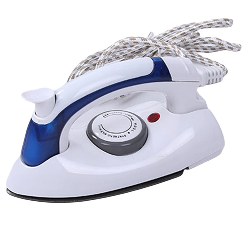 Portable Mini Steam Iron Handheld Iron Non-Stick Soleplate Small Appliance For Home Travel And Business Trips EU Plug