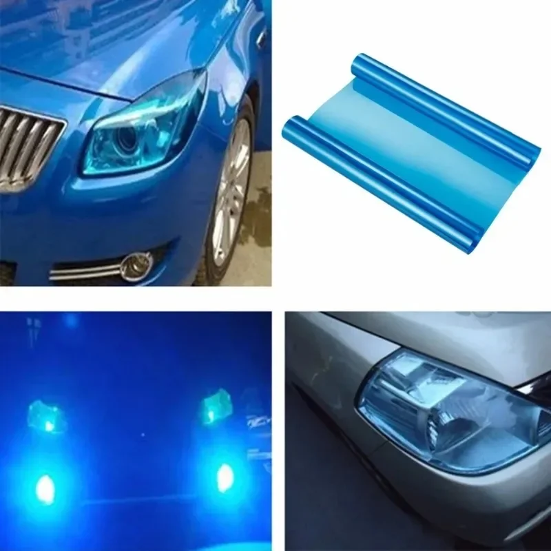 Car Headlight Tint Fog Light Taillight Smoke Tint Vinyl Film Waterproof Film for Headlights Car Body Film Sticker Accessory