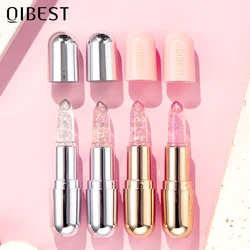 Sparkling Sequins Color Changing Lipstick Jelly Balm Moisturizing Glitter Pearl Lip Balm Long Lasting Transparent Lipstick Gel