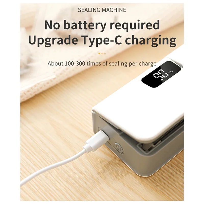 سدادة أكياس الوجبات الخفيفة الصغيرة تريند 2025، سدادة الأكياس البلاستيكية USB، سدادة أكياس الطعام المحمولة 2 في 1 مع شاشة LED مكونة من 6 مستويات #3