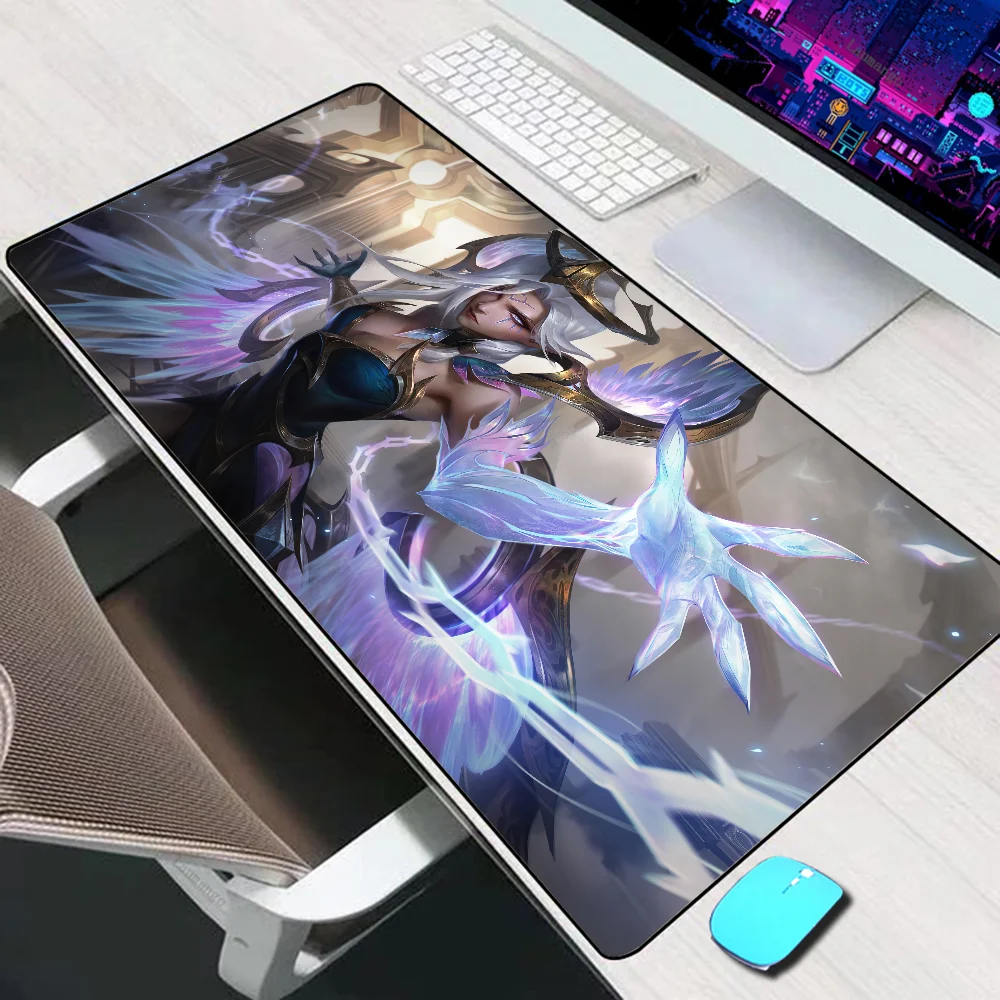 League Of Legendes Morgana Grote Muismat Gaming Accessoires Muismat Laptop Toetsenbord Mat Pc Gamer Bureaublad Computer Muismat