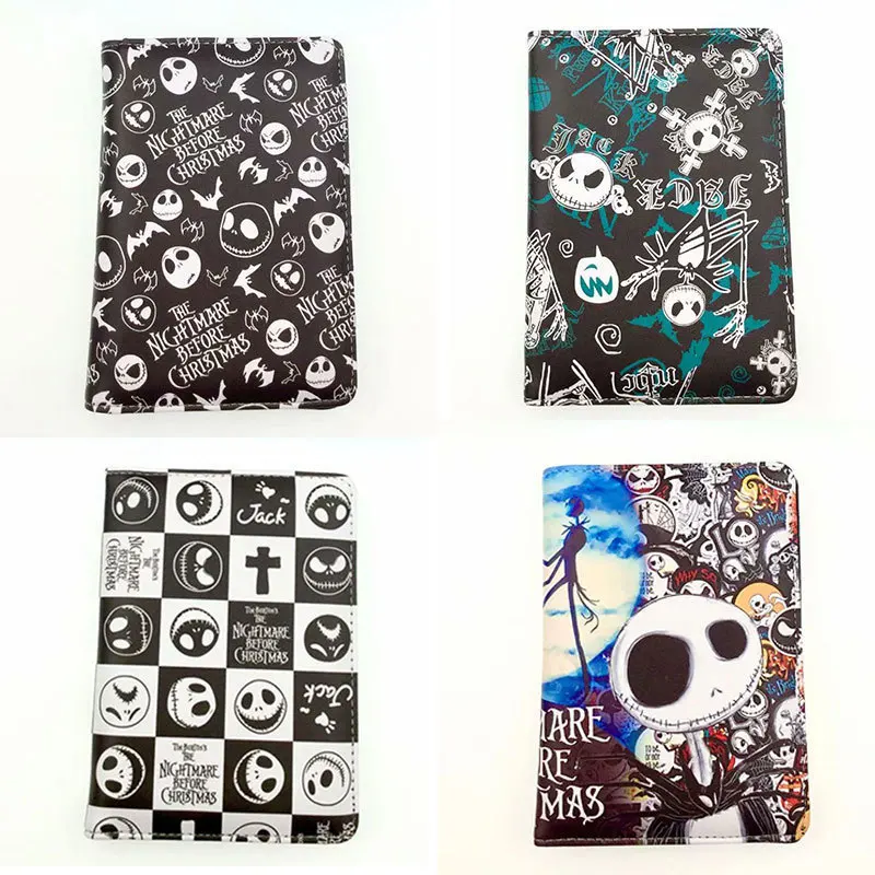 

Disney The Nightmare Before Christmas 80G Thicker Passport Holder PU Leather Women Men Passport Cover Case Card ID Holders