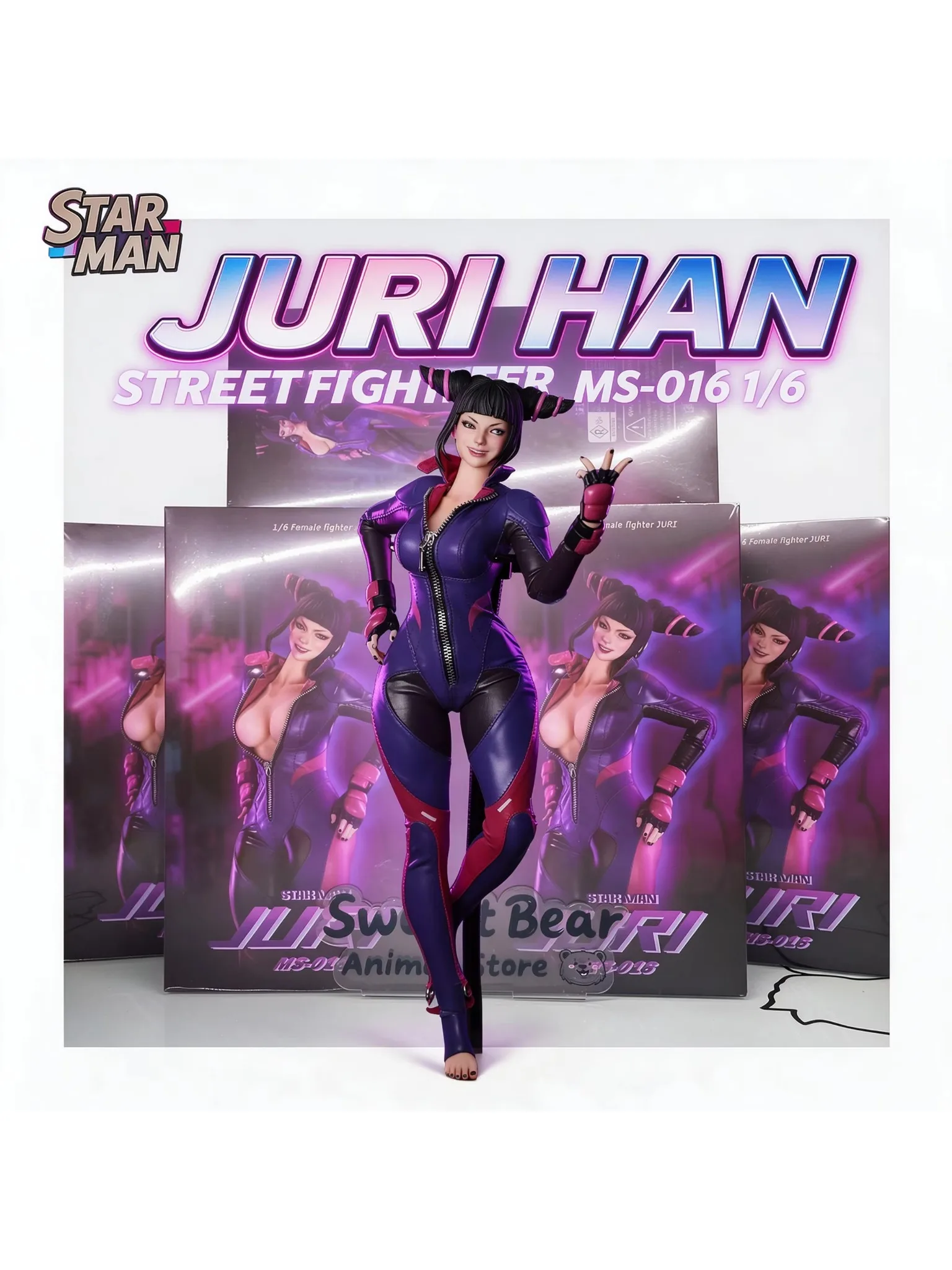 Auf Lager STAR MAN JURI HAN MS-016 Weiblicher Kämpfer 1/6 Maßstab Actionfigur Anime-Modell Trendiges Spielzeug Desktop-Puppe Soldat