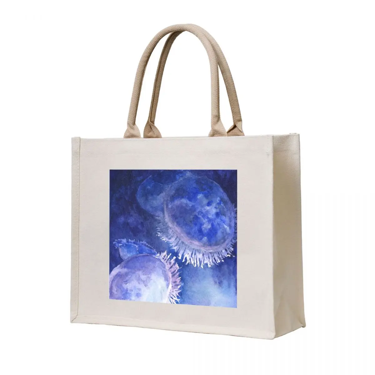 

Watercolor Moon Jellyfish at the Seattle Aquarium Tote Bag Canvas bag ecological bags shopping trolley bag custom bags