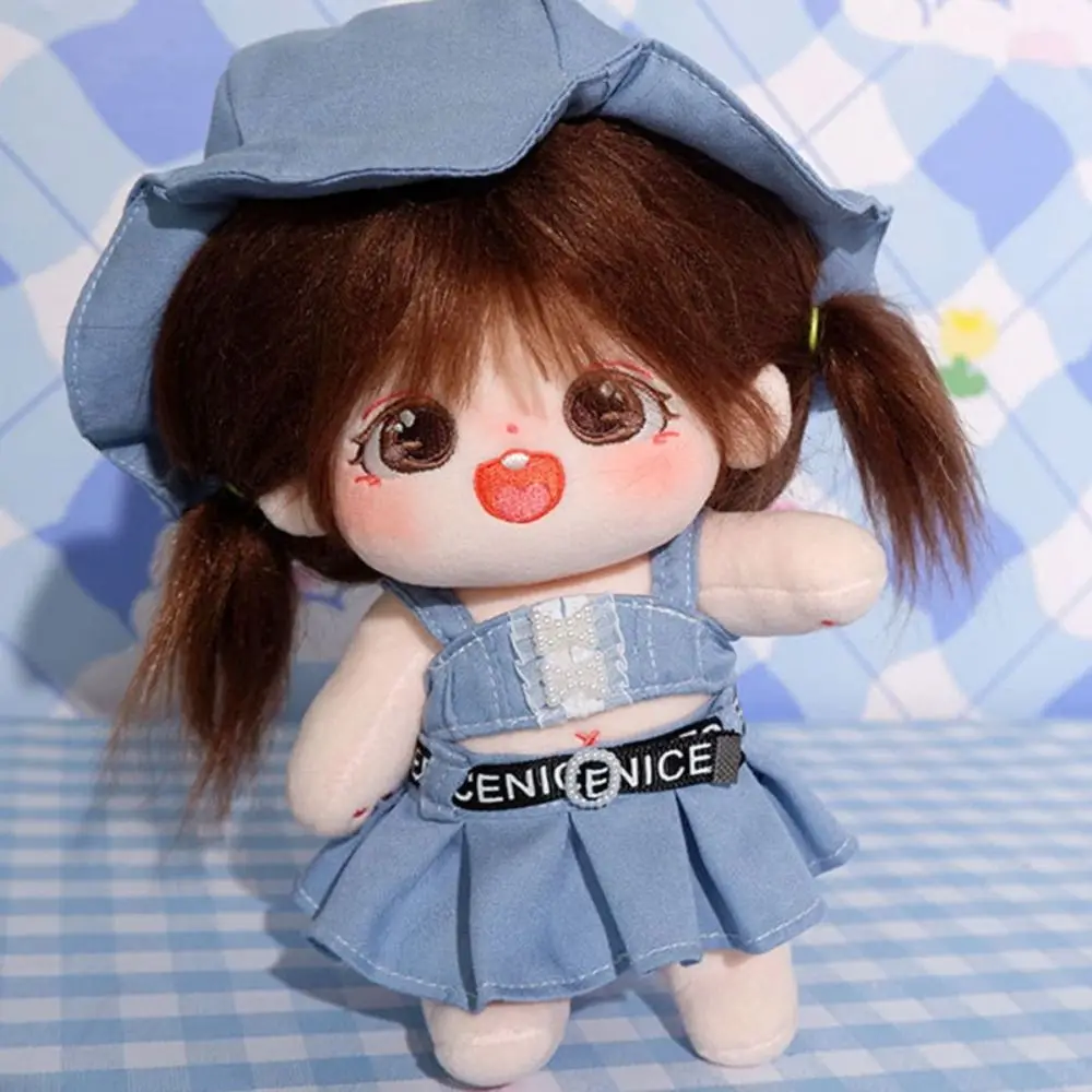 T-shirt 15/20cm Cotton Doll Clothes Lolita Dress DIY Clothing Idol Doll Clothes Princess Skirt Dress Up Plush Toy Clothes