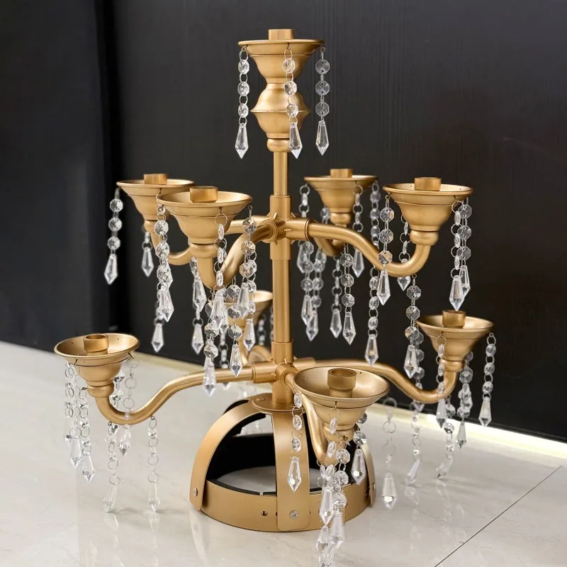 

Dancer Belly Dance Candle Holder Oriental Stage Performance Props Nine Detachable Lightweight Simulation Candle Candle Holder