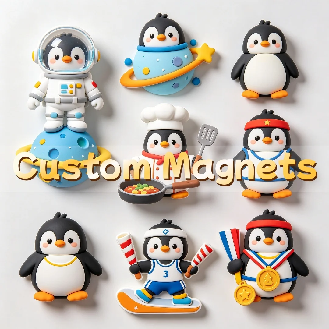Cute 3D Soft Rubber Fridge Magnets Cartoon Animal Fruit Flower Refrigerator Magnet Kawaii Kitchen Home Decor Gift