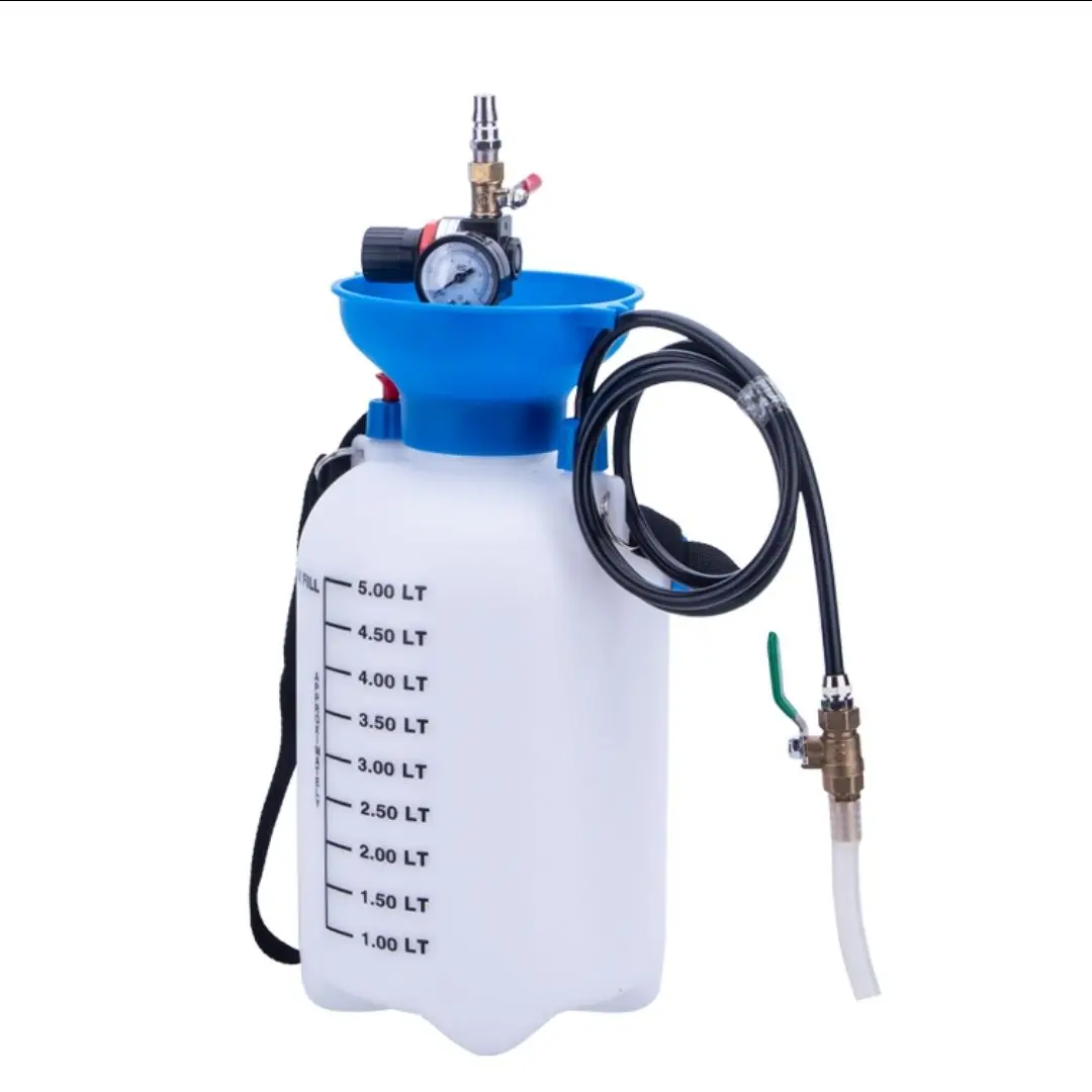 5L Pneumatic Filler Gear Transmission Fluid Tanker Car Gearbox Grease Injector Oil Tanker 3Second/Liter