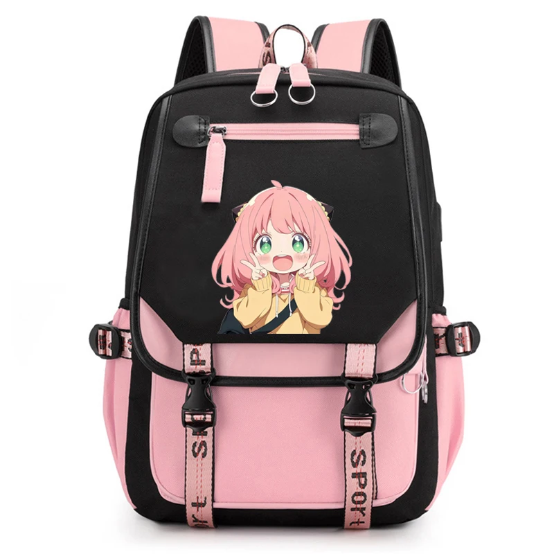 حار أنيا فورجر طباعة حقيبة الظهر الطالب على ظهره المراهقين النساء الرجال محمول على ظهره حقيبة السفر الترفيهية #1