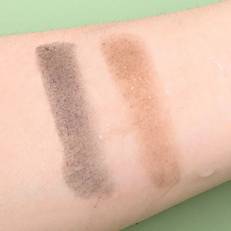 Устойчивая к поту пудра для теней для макияжа, черный, коричневый, натуральный на ощупь, пудра для линии волос, стойкая, легко окрашивается, водостойкая
