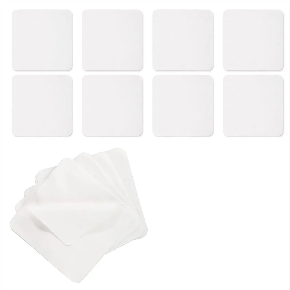 AA77 NEW  20pcs Chamois Cloths, 3.9x3.9 Inch Pottery Tools Chamois Soft Chamois Cleaning Cloth Pottery Chamois Pottery Tools