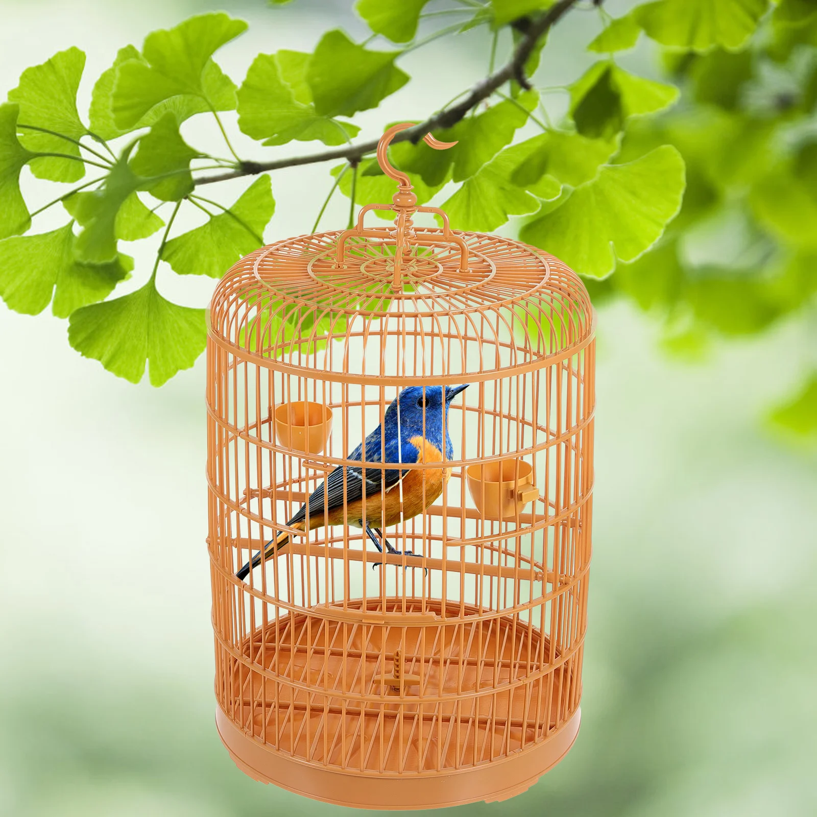 Birdcage Combination Plastic Pet Display Round Parrot Cockatiel (30 Domes) Quail Pen Birdcages Suite Nest Travel Hanging