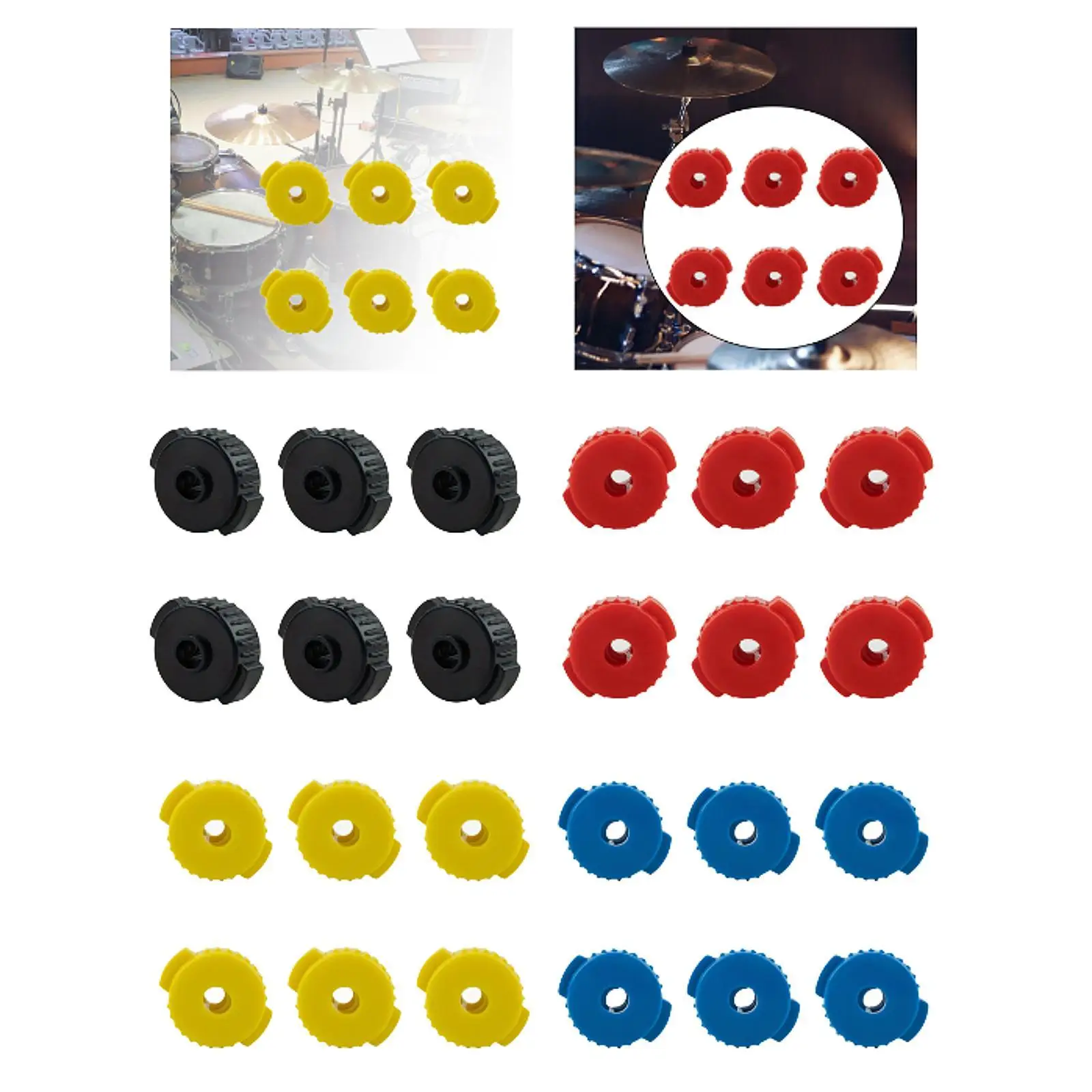 

6Pcs Quick Release Nuts for Cymbal Drum Accessories for Jazz Drum Accessory