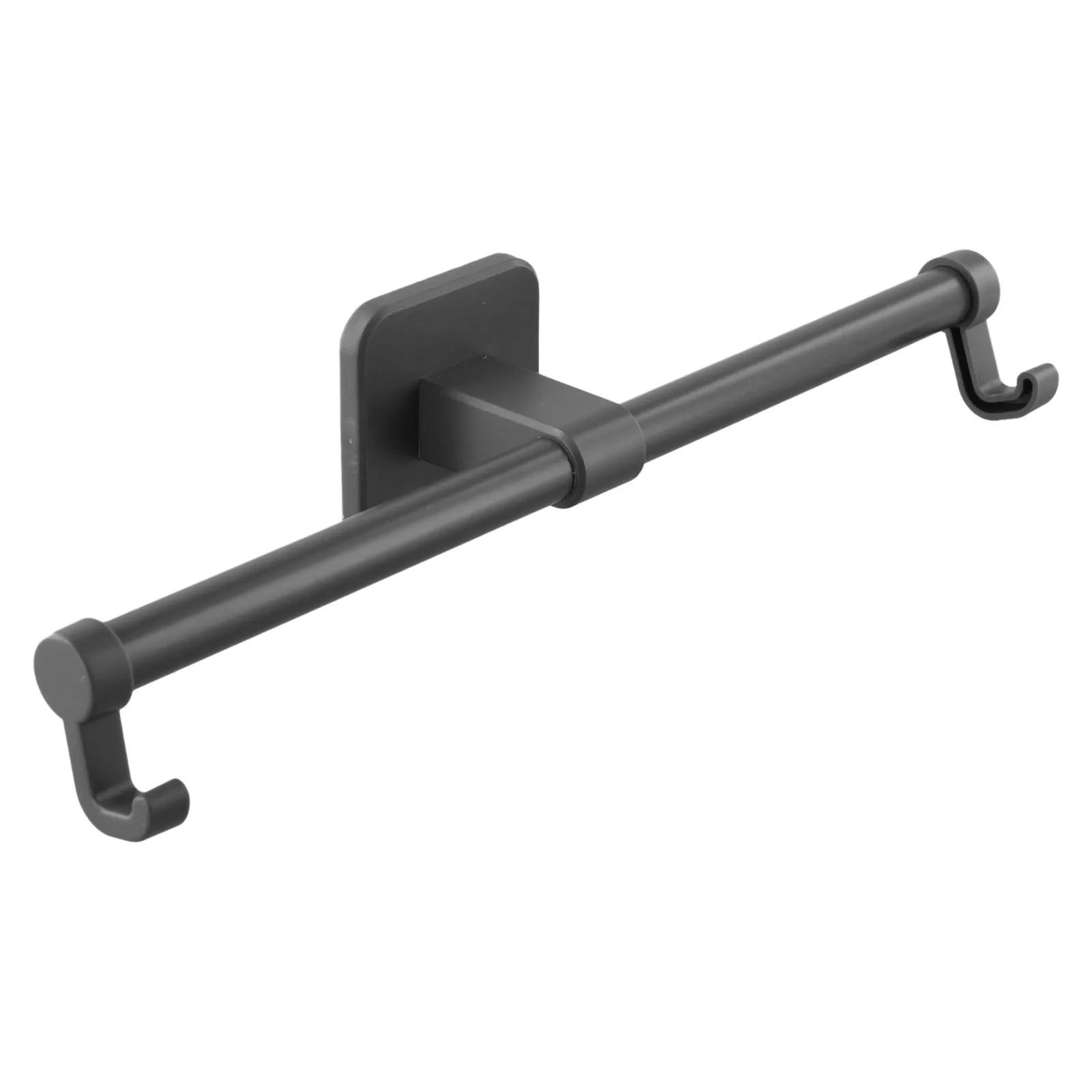 Bathroom Decor Self-adhesive Towel Hanger 30cm Long-lasting Durability Aluminium ABS Material Corrosion-resistant