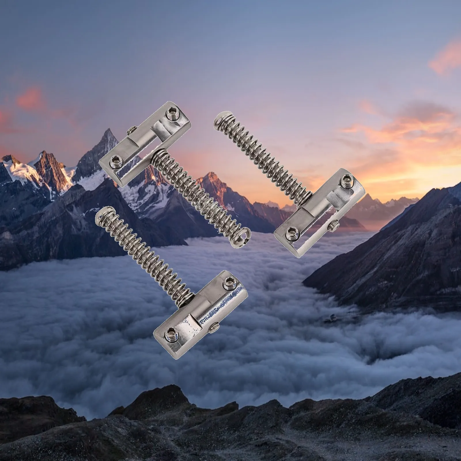 Titanium Alloy Saddle for Guitar Bridge with Micro Adjustable Screws and Spring Mount for Reliable Performance