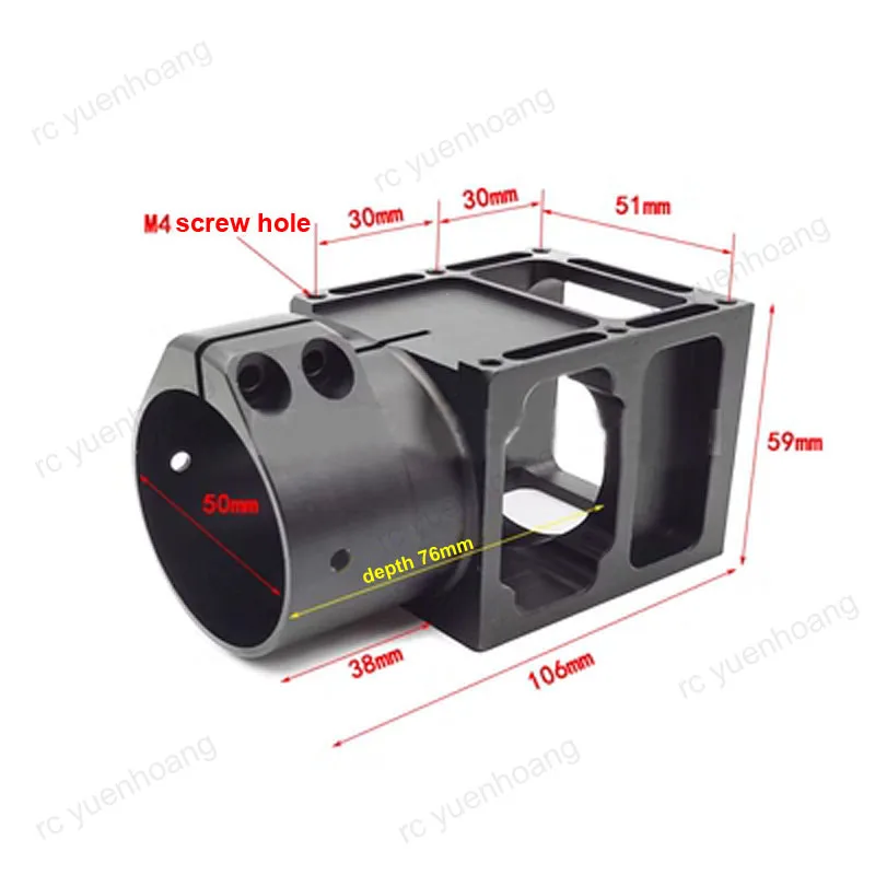 Stop aluminium 1 sztuka części składane 25/30/40/50mm rura węglowa złącze mocowanie obejma rurowa dla dron UAV rolniczego roślin RC