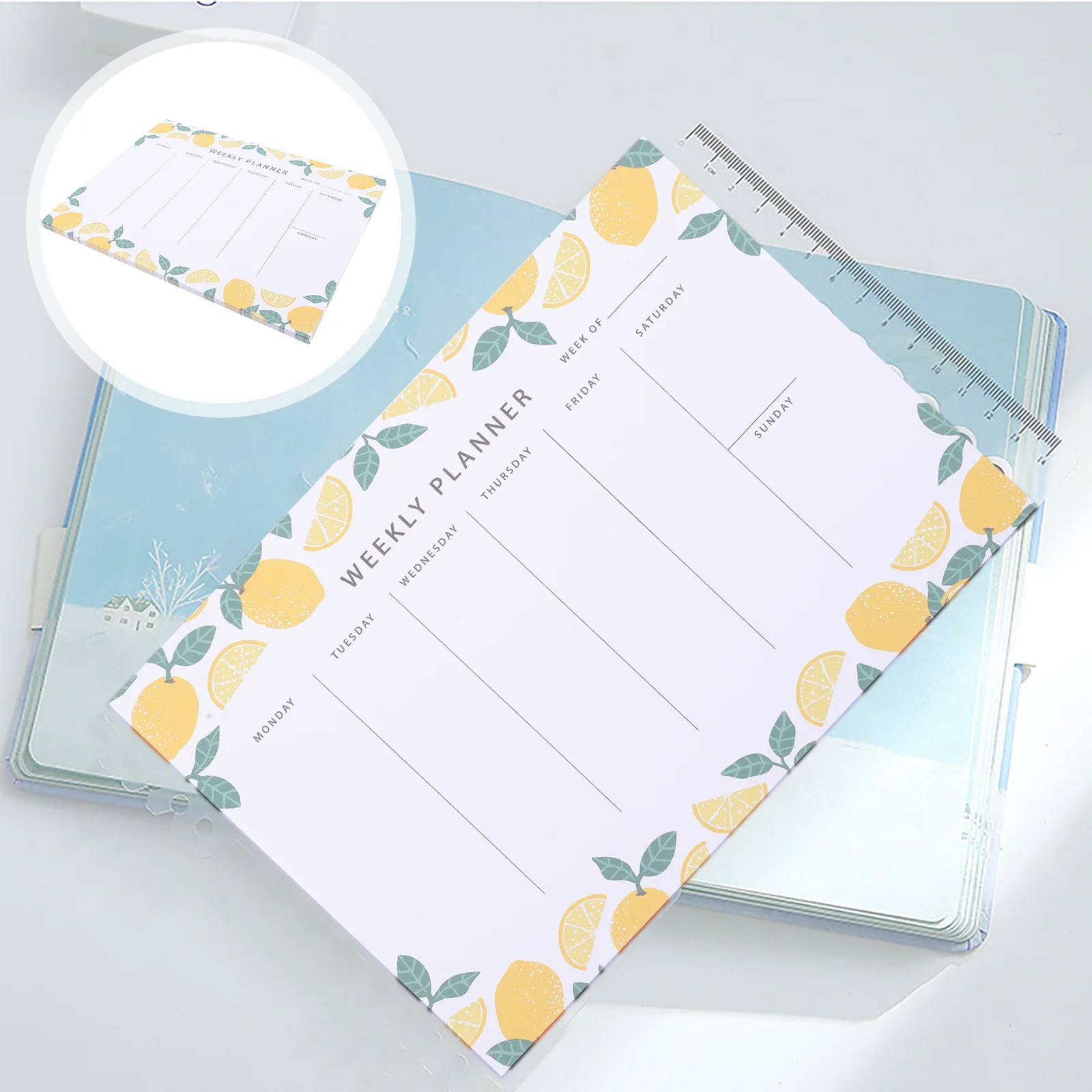 Daily Calendar Reminder Note Weekly Planner Planning Notepad for Schedule Schedules