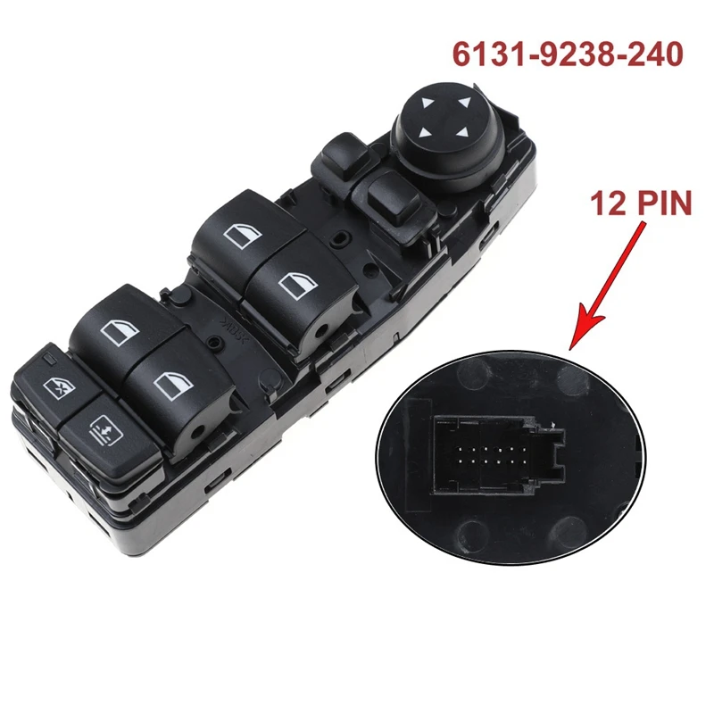 Car Power Master Window Switch Window Control Switch 61319238240 For-BMW 5 6 7 Series 530 525 640 730 740 760 F10 F18