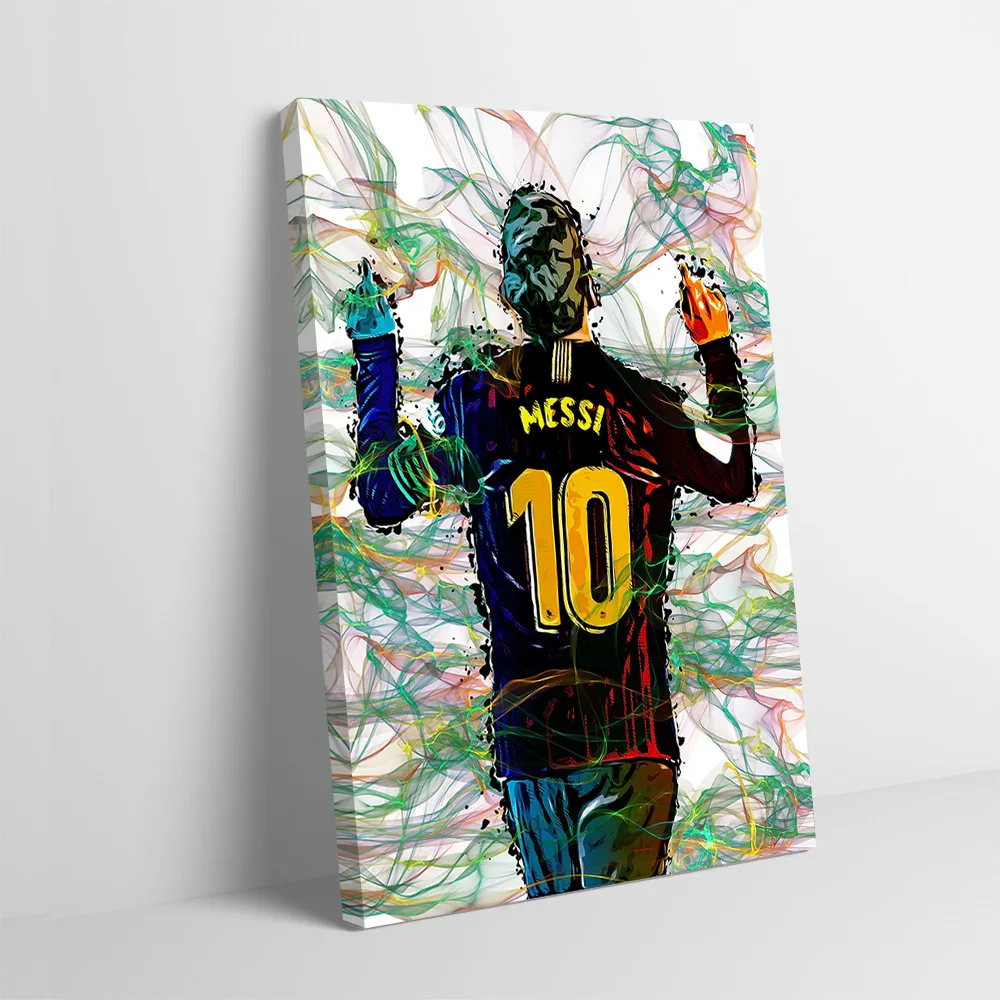 Lionel Messi Flash Poster Customizable Printed Canvas Painting Wall Art Gift for Bedroom Decoration Room Decorating Interior