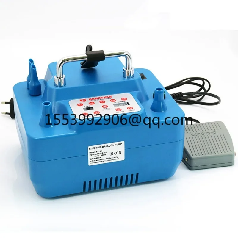 Electric Balloon Pump 800W With Timer Dual Holes Professional Inflator With Memory Function Foot Switch 800W