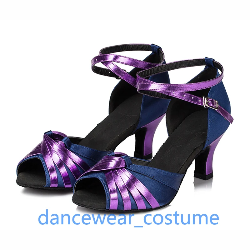 Volwassen Dames Meisjes Hoge Hakken Sandalen Dansschoenen Vrouwen Party Ballroom Latin Tango Jazz Salsa Dansschoenen US5-9 Gratis verzending