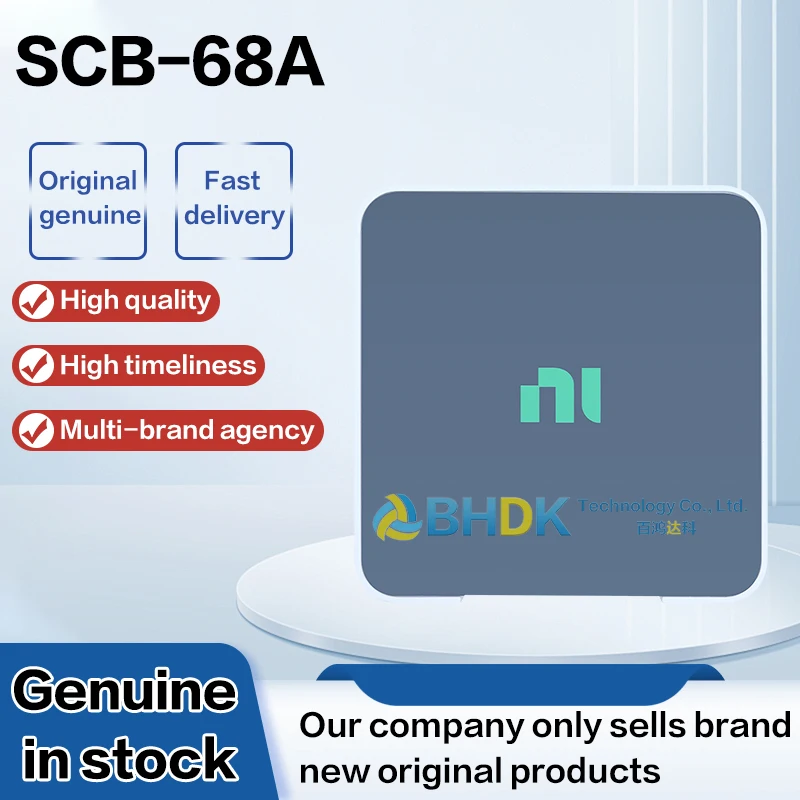 For SCB-68A Low Noise Shielded Breakout Box Resettable Fuse Breadboard Area DAQ Accessory