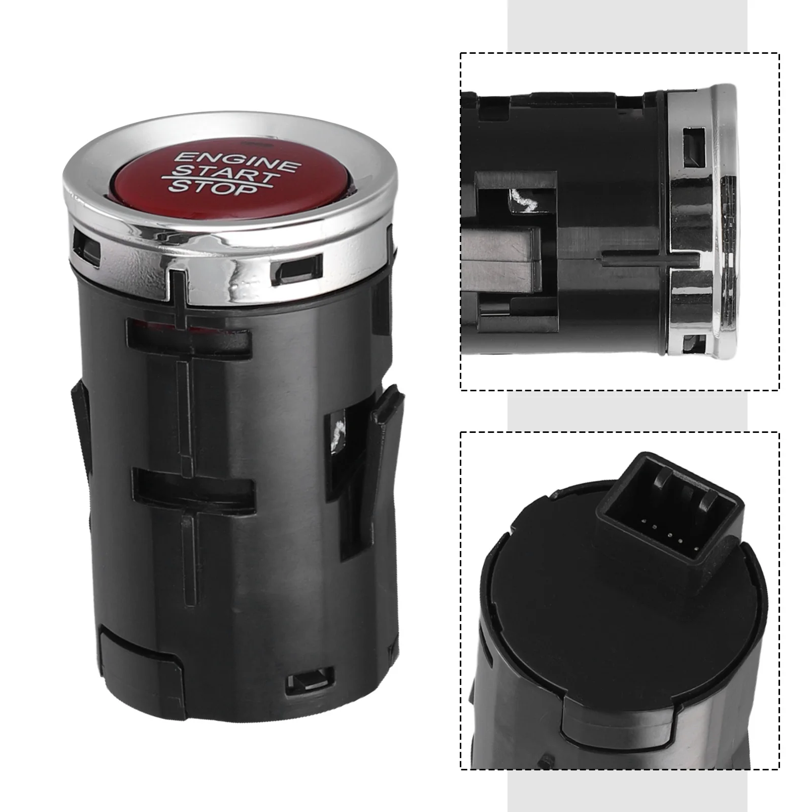 

Black Start Stop Button 2016-2018 Button ABS Material Anti-Corrosion Anti-corrosion Material Easy Installation