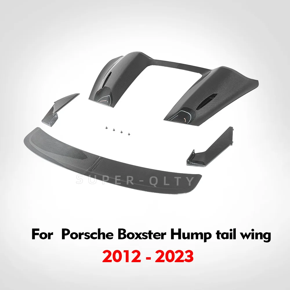 For Porsche 718 982 981 GT4 2012-2023 REAL Carbon fiber Rear Trunk Boot Spoiler Wing Lip