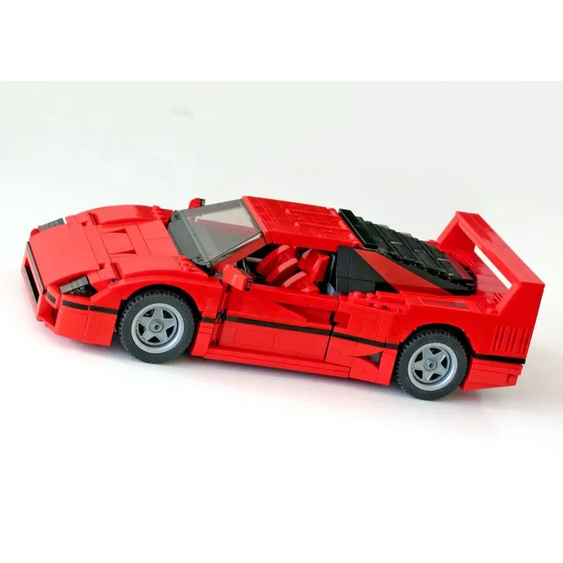 Modelo de bloques de construcción de supercoche F40 para niños, juguete de regalo de cumpleaños personalizado, aniversario de MOC-49743, 1192 piezas