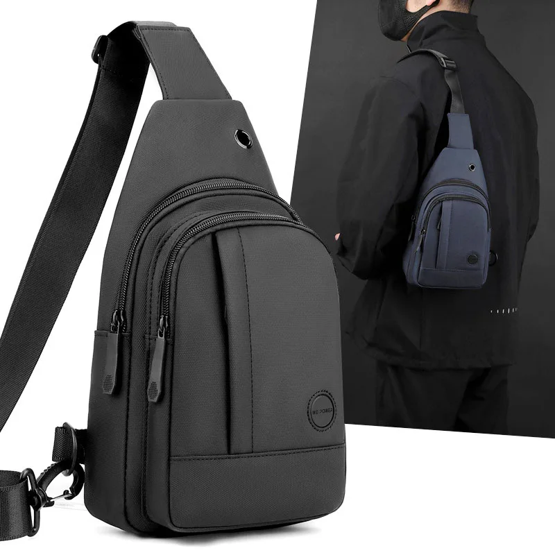 

Нейлоновая водонепроницаемая нагрудная сумка премиум-класса высокой плотности, легкая сумка через плечо, сумка через плечо для походов на открытом воздухе, сумка большой вместимости