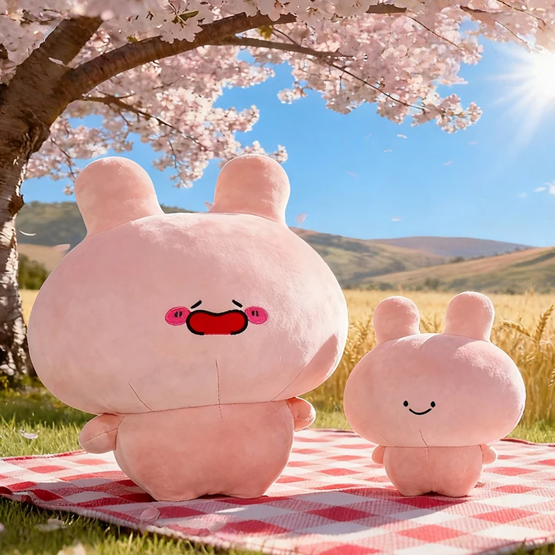 65cm Adorable Pink Rabbit Plu Doll Toy High Aesthetic Value Girls Birthday Gift Cartoon Image Stuffed Toys for Ages 6 and Above