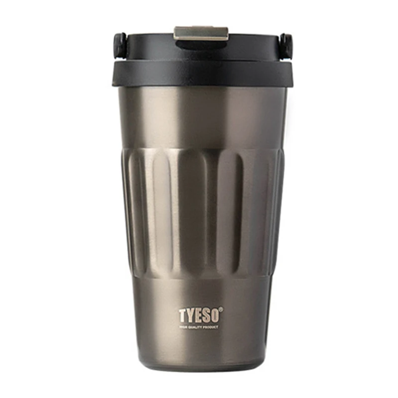 Xiaomi Tyeso Retro Metal Coffee Mug Portable Stainless Steel Water Bottle with Handle Ice Master Car Mug