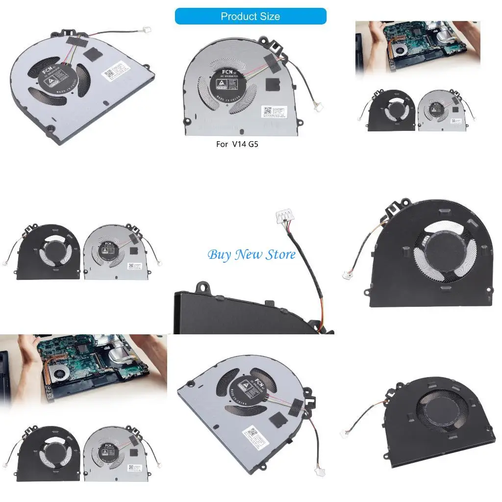 

20CE Metal CPU Cooling Fan Heatsink For Laptop Efficient Heat Dissipation For V14 IRL 5F10S14182 5F10S14183 Specific
