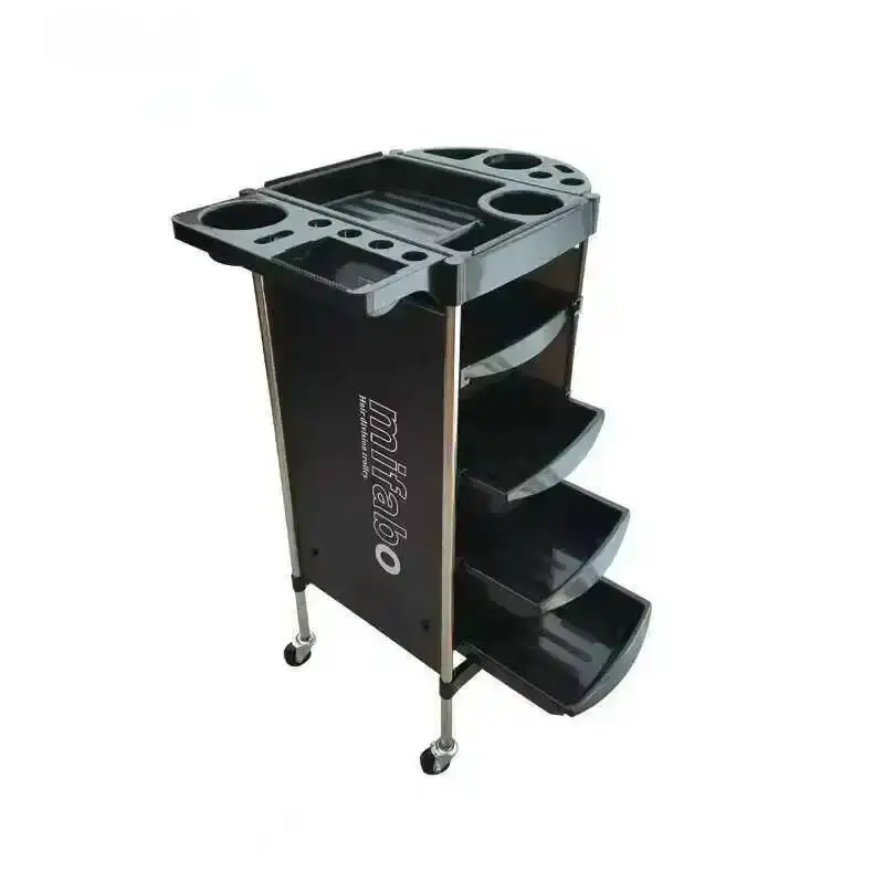 Carrito de Soporte para Manicura con Ruedas para Salón de Belleza, Carro Móvil de Almacenamiento para Servir Alimentos, Bandeja de Belleza Profesional para el Hogar
