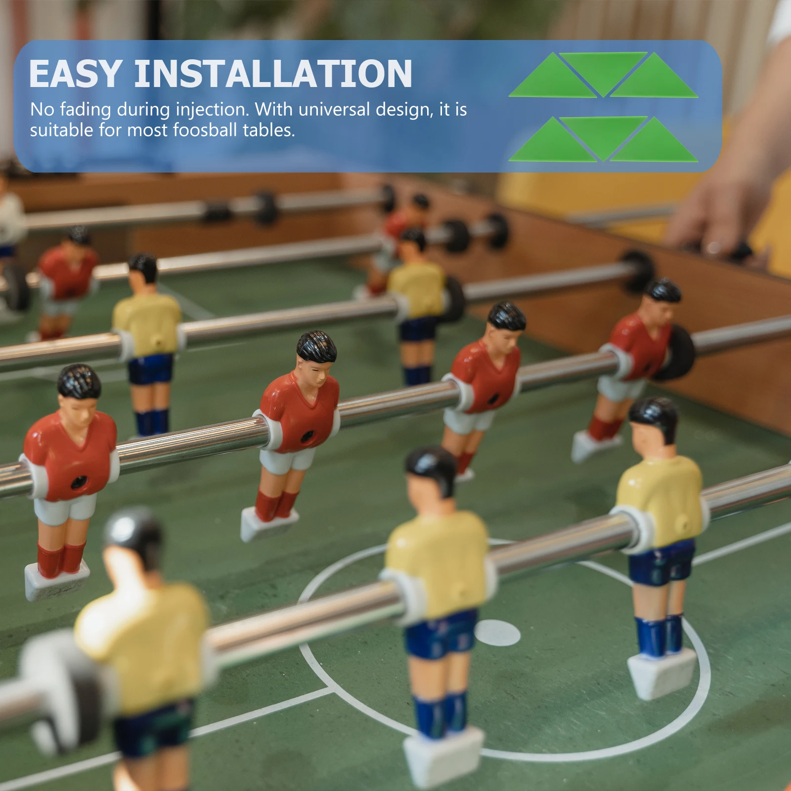 

6Pcs Foosball Table Triangle Guard Corner Protector Environmental Safety Material Injection Process No Fade Corner Protector