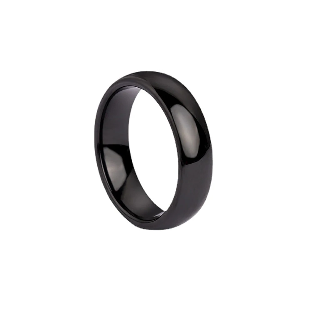 Klassischer 6 mm Keramikring für Frauen, Paare, Bänder, hypoallergen, Weltraum-Keramik-Hochzeitsschmuck, auf Lager, schneller Versand