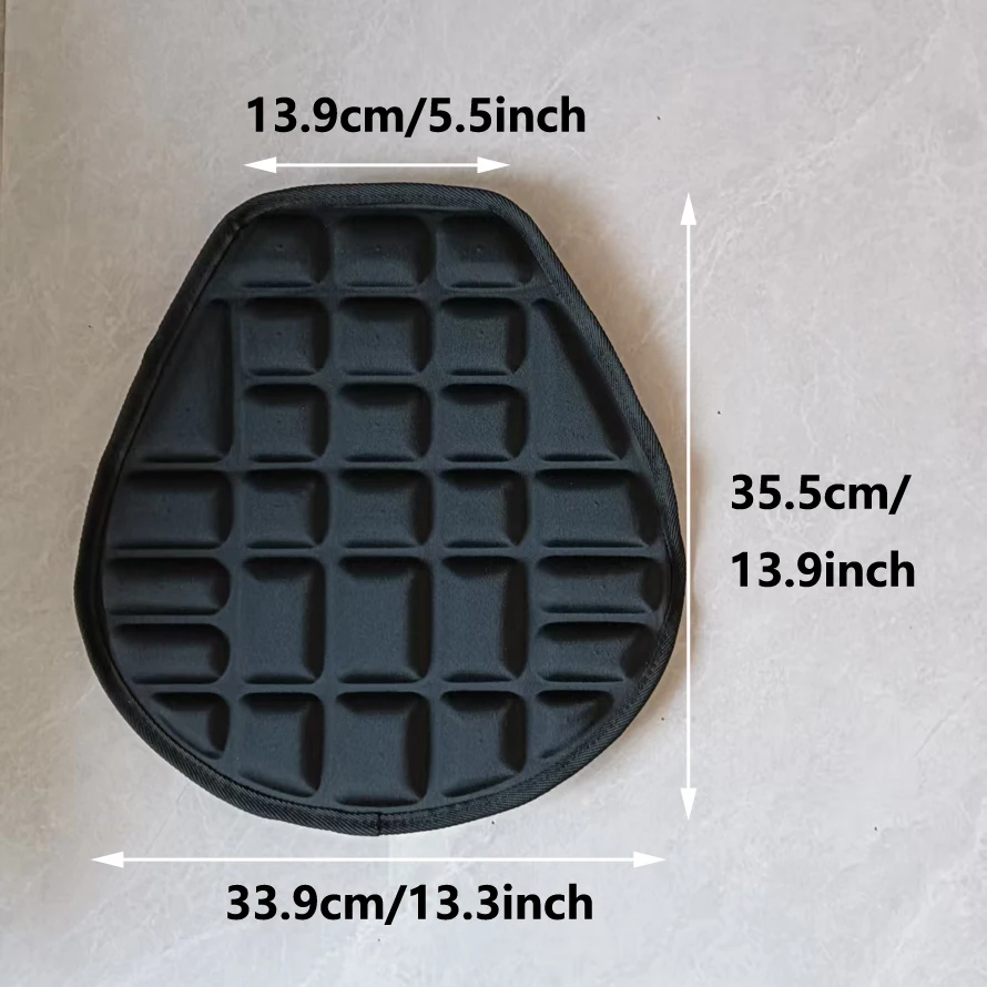 Motorcycle Shock-Absorbing Seat Cushion, Two Design Options, Comfortable Motorcycle Seat Cover for Prolonged Sitting image 6