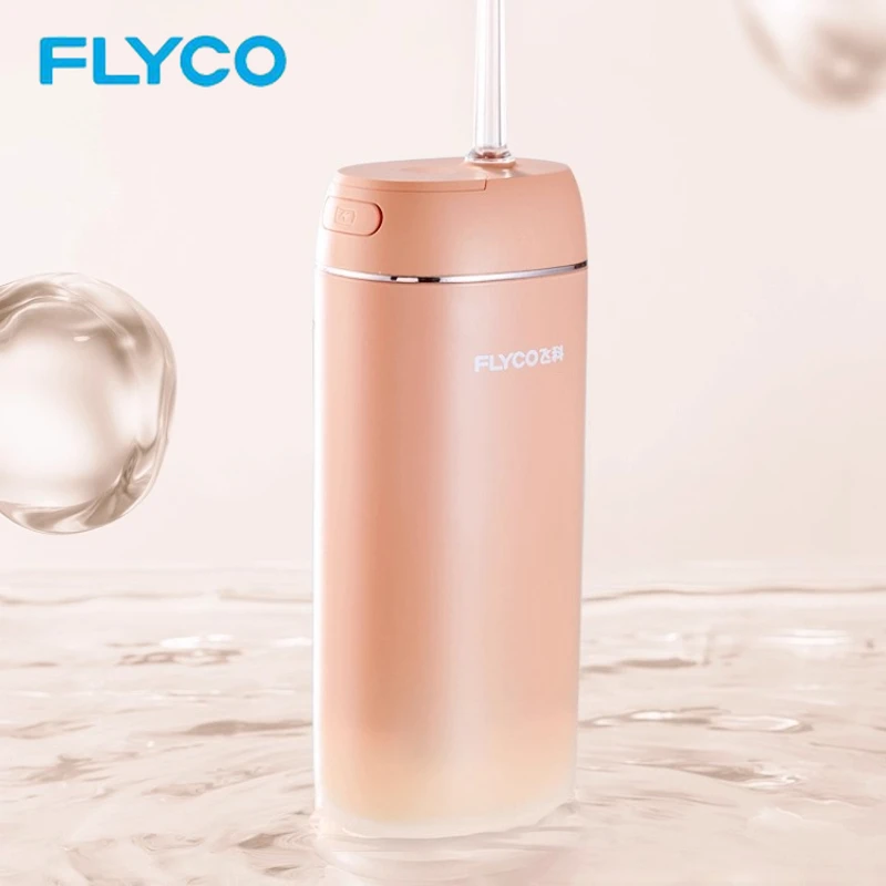 FLYCO الكهربائية عن طريق الفم الري المحمولة جهاز تنظيف الأسنان بالماء مع 4 طرق IPX7 مقاوم للماء خزان 180 مللي للسفر المنزل العناية بالفم