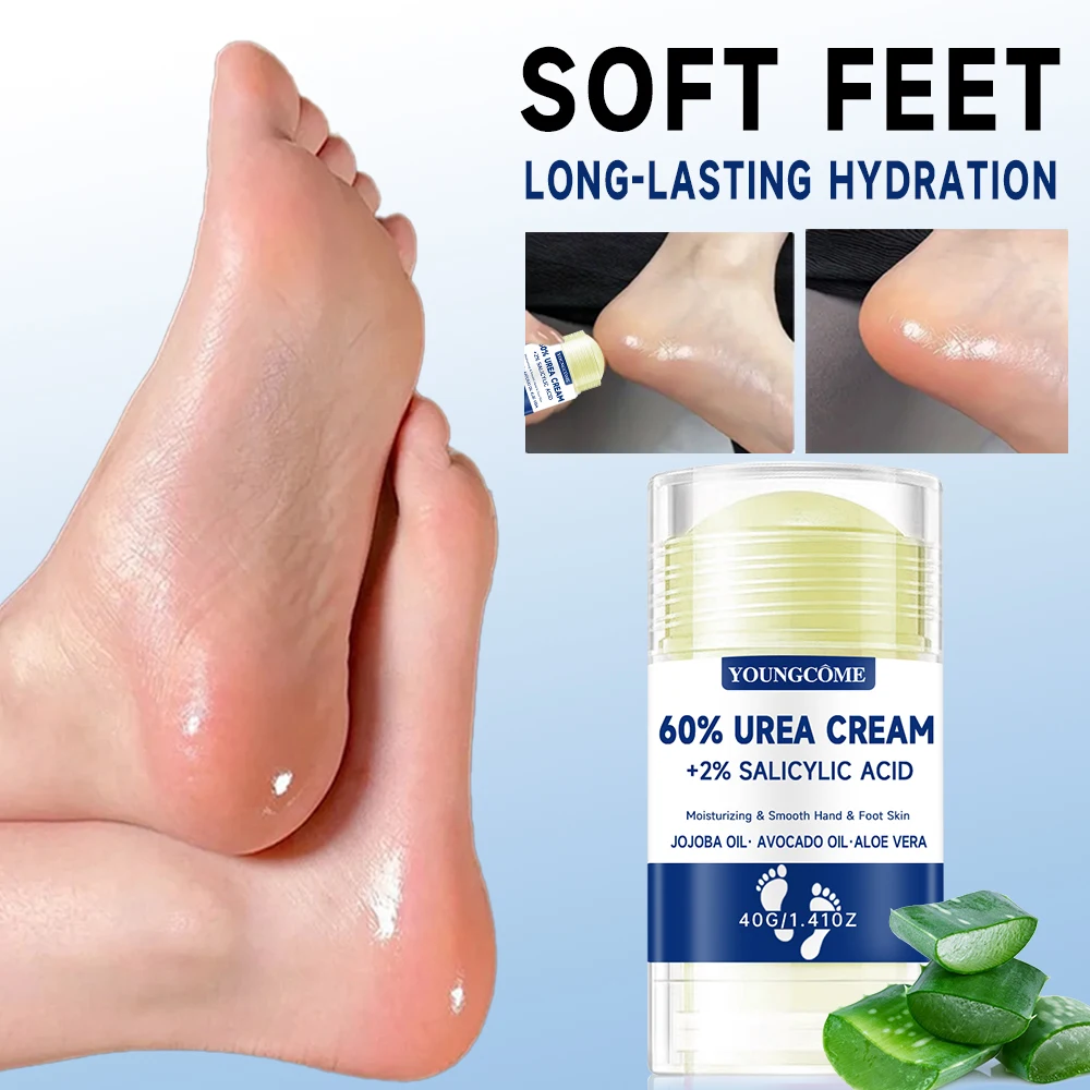 Crema para pies de urea 42% + 2% ácido salicílico hidratante intensivo para el cuidado de los pies y las manos crema hidratante para los pies y crema para manos