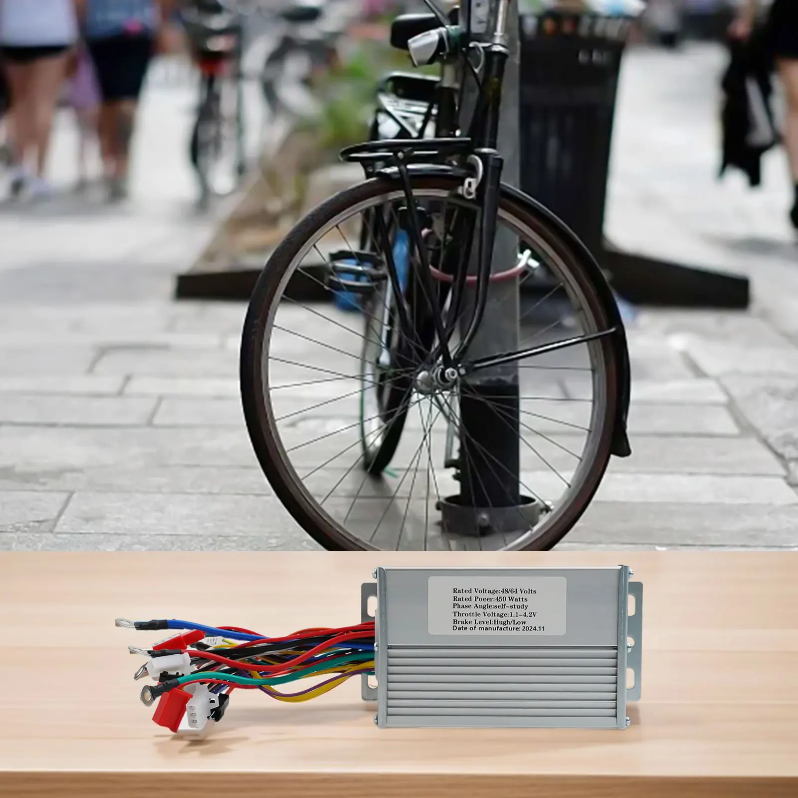 ل Ebike سبائك الألومنيوم تحكم فرش السيارات تحكم Ebike ترقية 450 واط الحماية الزائدة الحرارية