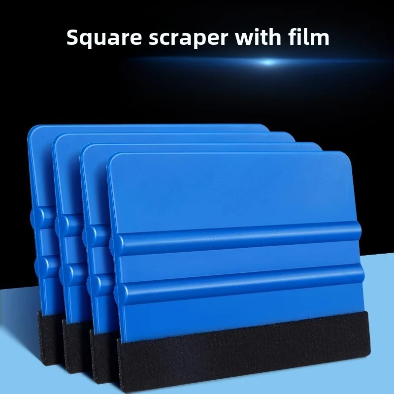 1-4 Pcs Car Film Scraper Vinyl Wrap Film Card Squeegee Auto Foil Wrapping Suede Felt Scraper Car Styling Sticker Accessories