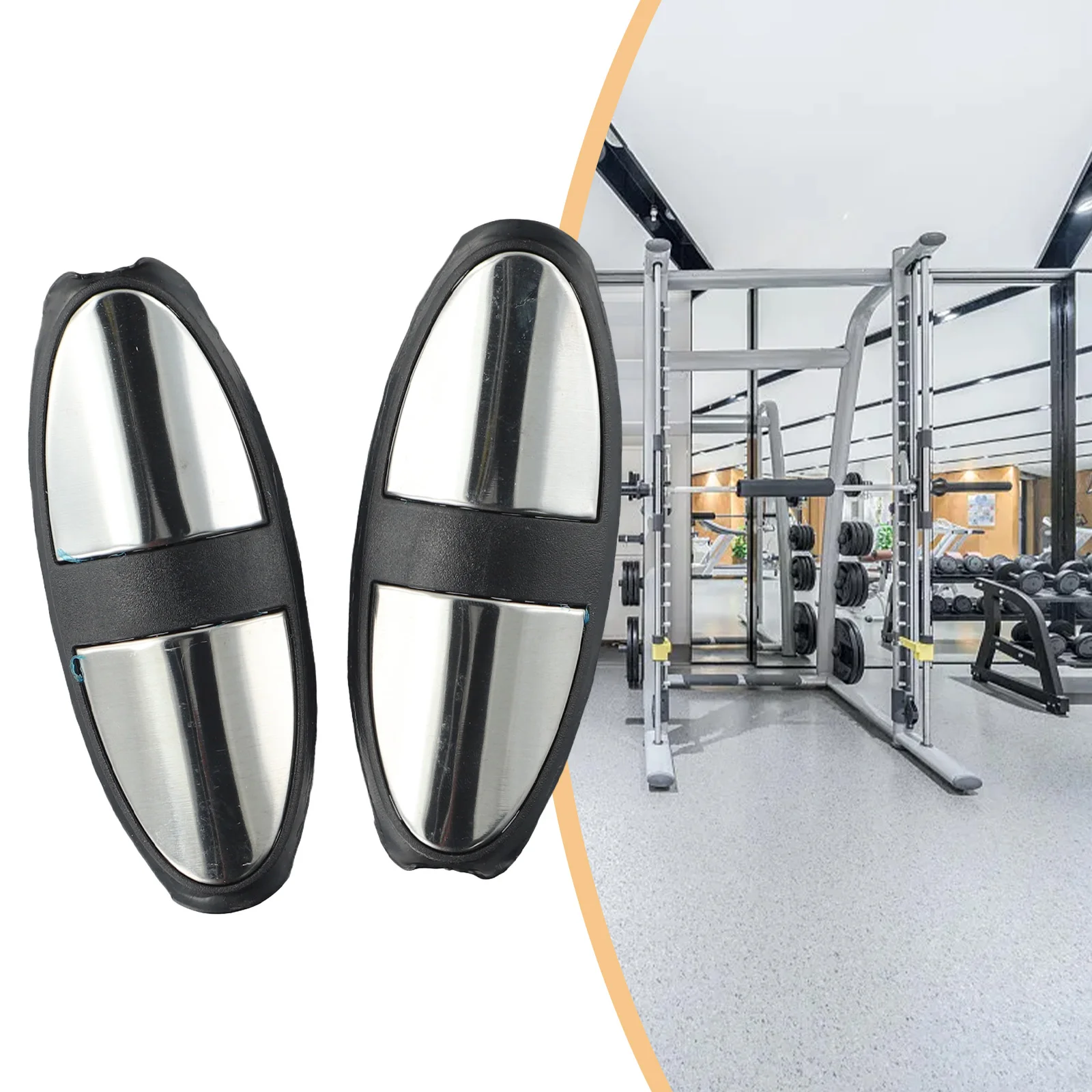 مقبض مقبض لمراقبة معدل ضربات القلب لدراجة التمرين متوافق مع أجهزة المشي وآلات المشي من مادة الفولاذ المقاوم للصدأ #3