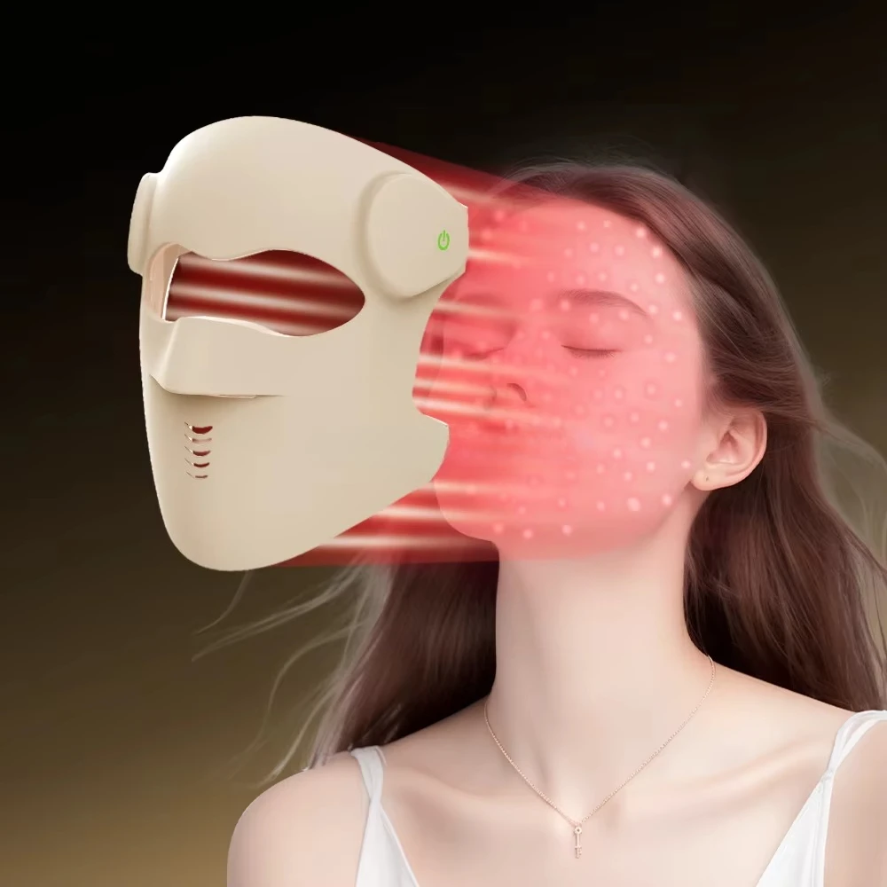 4d Laser Infrared Mask Face 1070nm NIR Medical LED Lights of Surgical Anti-aging Face Lift Full LED Beauty Face Red Light Mask