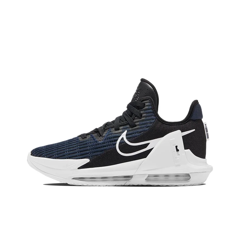 Nike Witness 6 LeBron EP Chaussures de basket-ball de performance à tige basse pour hommes, bleu foncé, noir, version asiatique