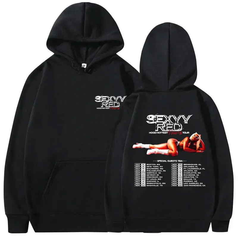 

Rapper Sexyy Red Hood Hottest Princess Tour Graphic Print Hoodie Men Women Fashion Hip Hop Streetwear Unisex Vintage Pullover