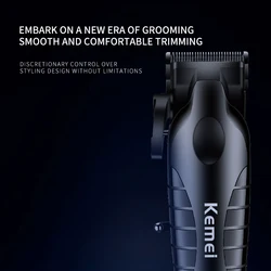 Kemei Professional Electric Clipper LCD Rechargeable Full Alloy Forging of The Fuselage Large Power Long Capacity KM-2290