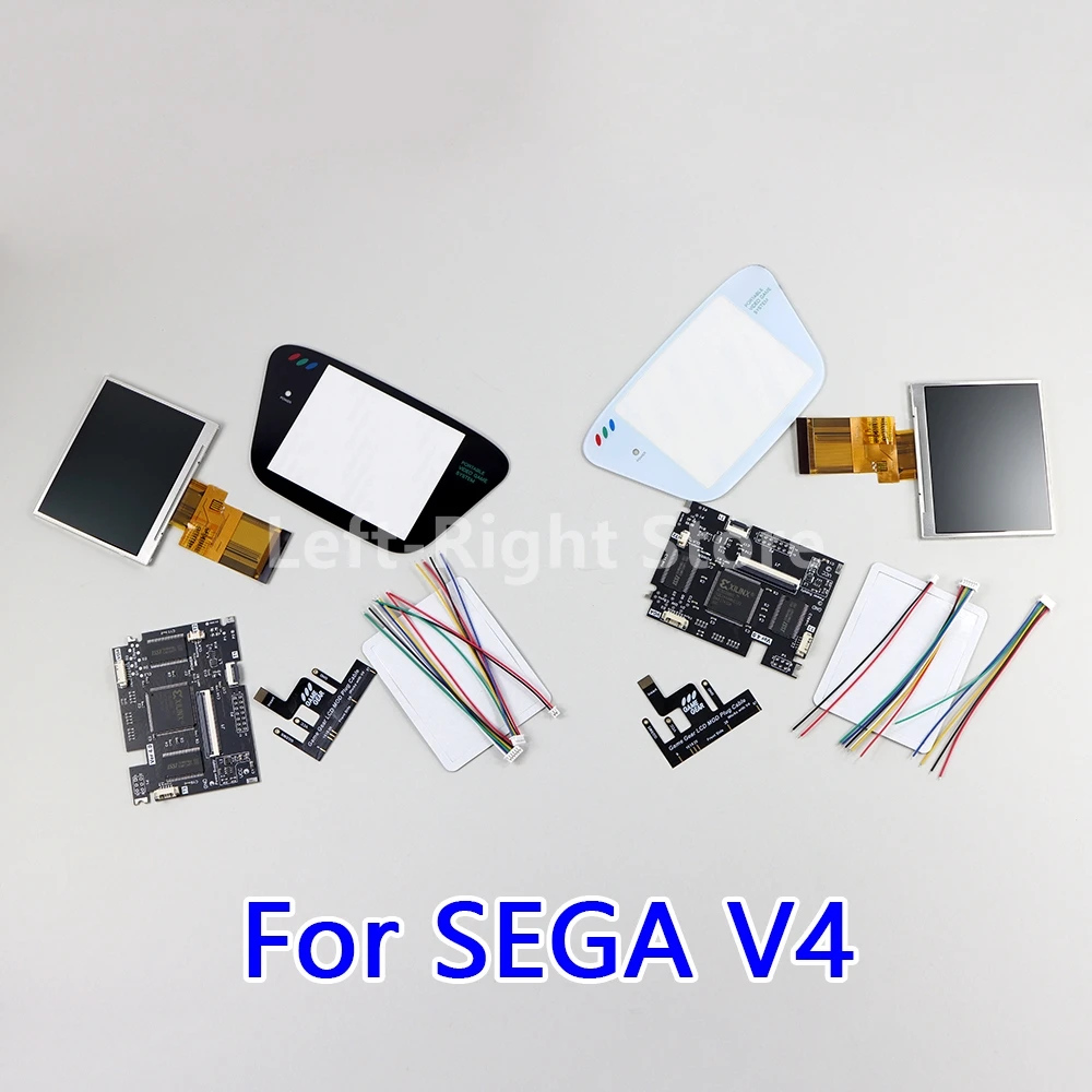 1 مجموعة كاملة الشاشة IPS V4 LCD أطقم ل SEGA لعبة والعتاد سطوع الضوء العالي V4.0 LCD الخلفية شاشة ل SEGA GG