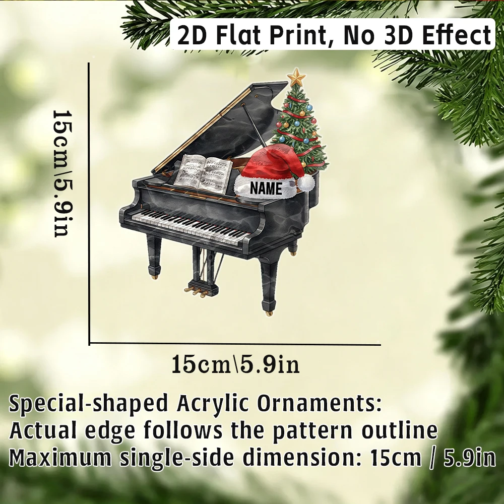 Ornement en acrylique personna - Musical Instrument And Names avis et prix