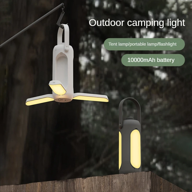 Portable Folding Camping Light LED Flashlight Camping Light With Mobile Power USB Rechargeable Emergency Tent Lights