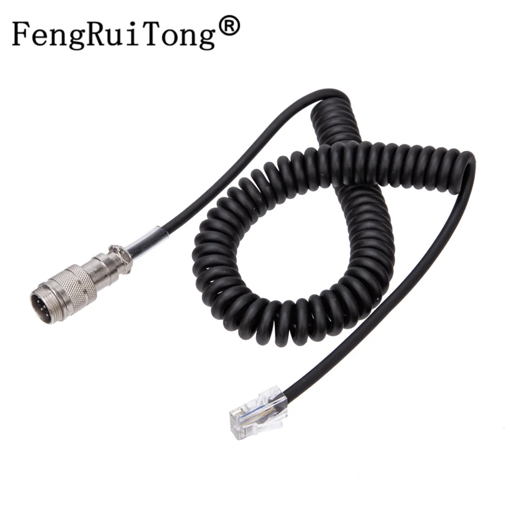 Okrągły 8-pinowy męski na 8-pinowy RJ-45 kabel adaptera mikrofonu dla Yaesu MD-200 MD-100 M-1 M-100 YM-48 MH-31 MH-31B8 MH-36D8
